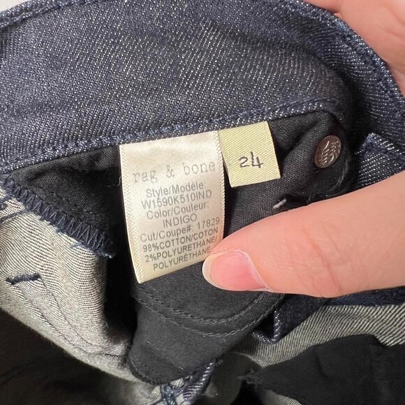 Rag & Bone Dark Wash Ankle Skinny Jeans Size 24 - Picture 10 of 10